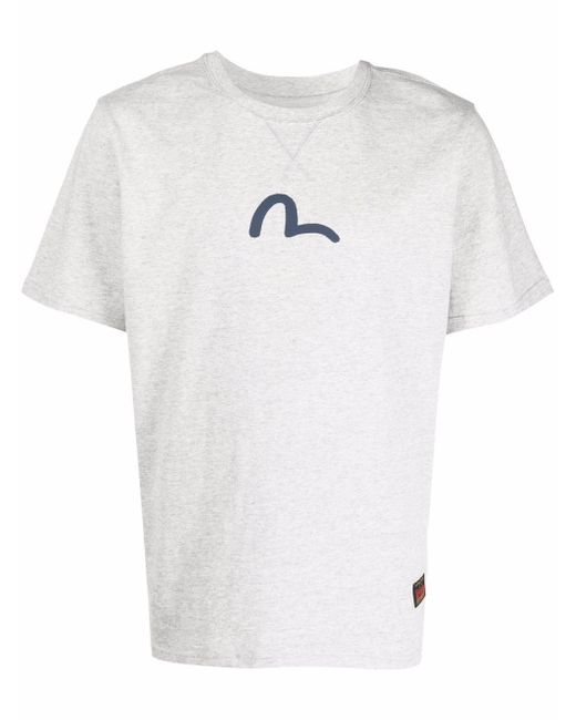 Evisu logo-print round neck T-shirt