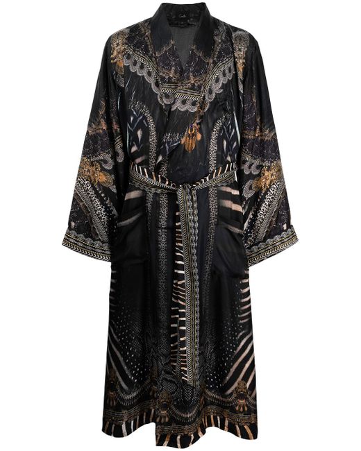 Camilla Quechua King long silk robe