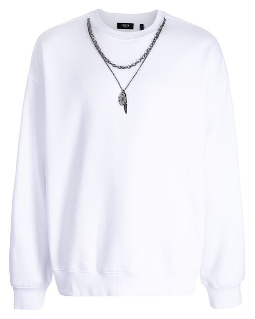Five Cm crew-neck cotton-blend sweatshirt