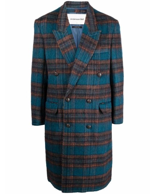 Andersson Bell check print coat