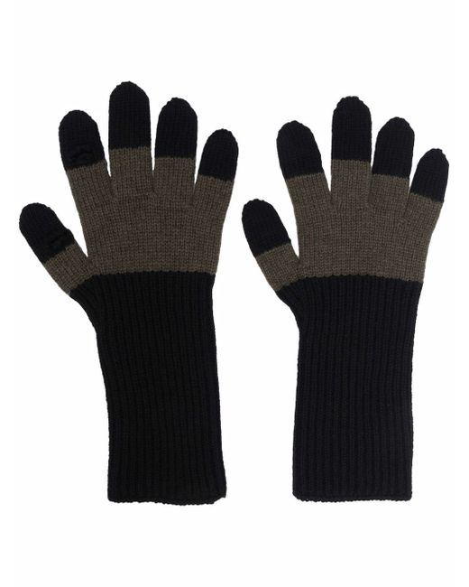 Homme Pliss Issey Miyake colour block gloves