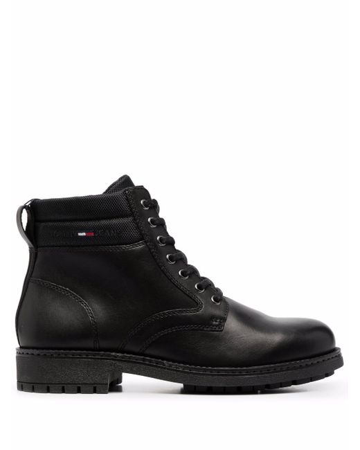 Tommy Jeans short lace-up boots