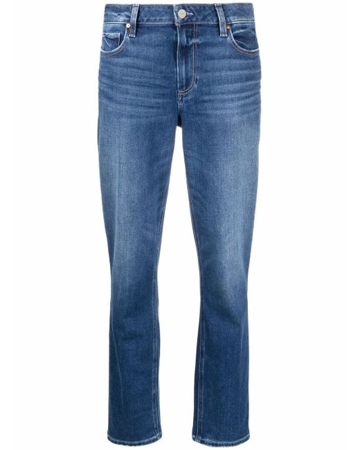 Paige cropped straight-leg jeans
