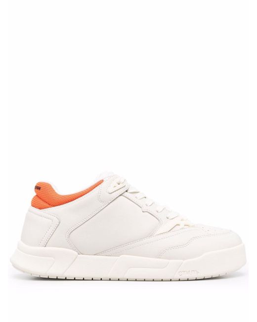 Heron Preston lace-up leather sneakers