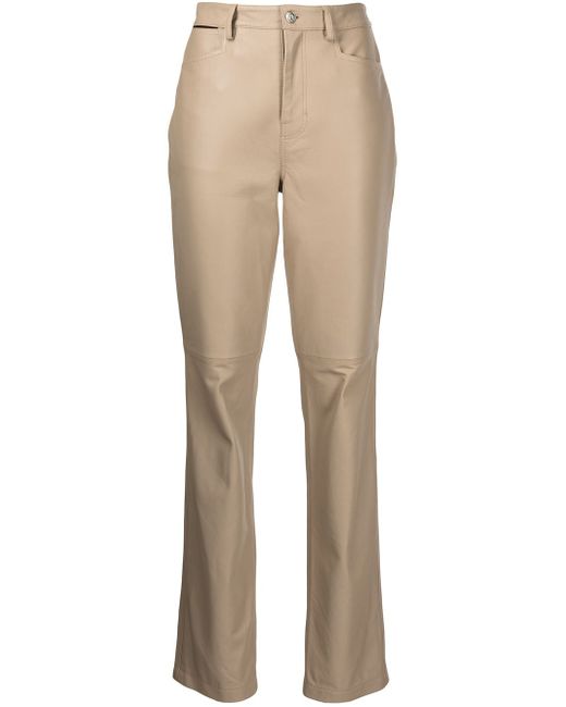 Proenza Schouler White Label straight-leg leather trousers