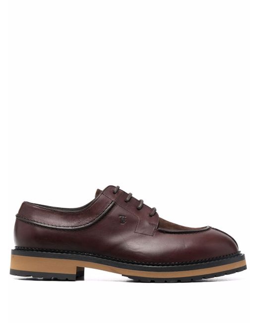 Tod's leather lace-up oxford shoes