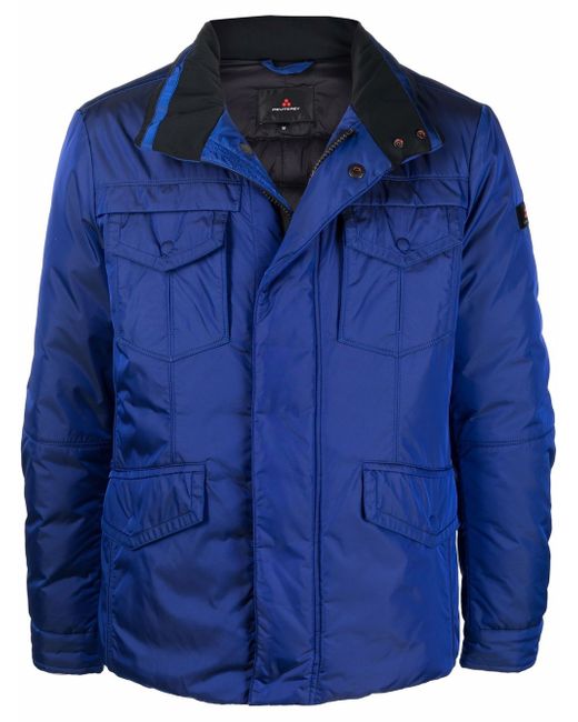 Peuterey flap-pockets high-neck padded coat