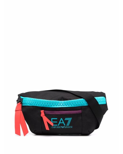 Ea7 logo-print belt bag