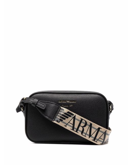 Emporio Armani logo-print strap crossbody bag