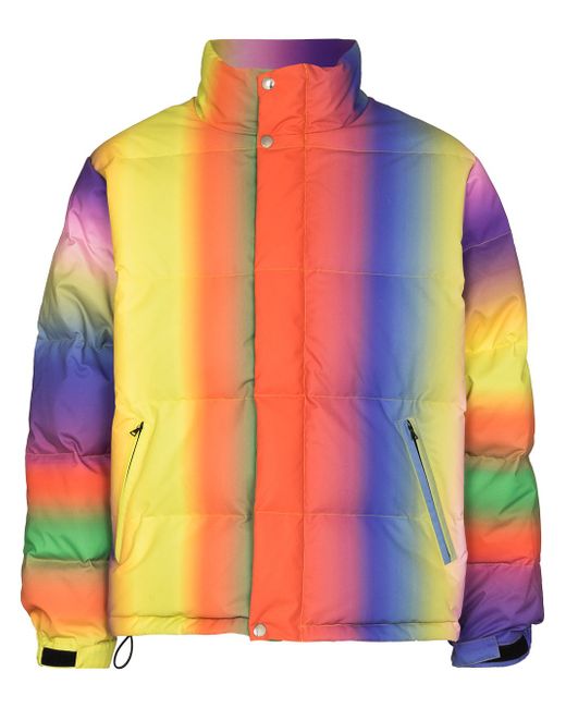 Agr gradient-effect zip-up puffer jacket