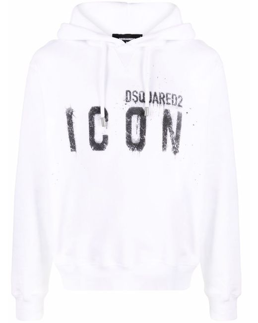 Dsquared2 logo-print cotton hoodie