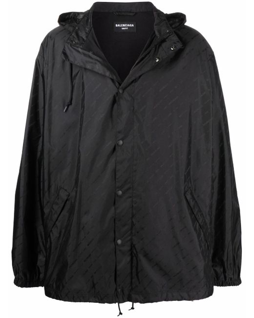 Balenciaga logo-print rain jacket
