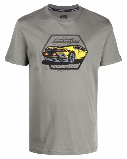 Automobili Lamborghini logo-print crew neck T-shirt