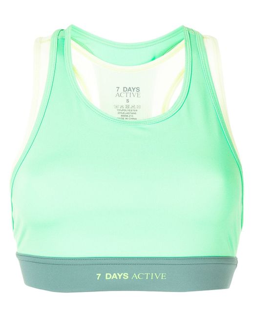 7 Days Active colour-block sports bra