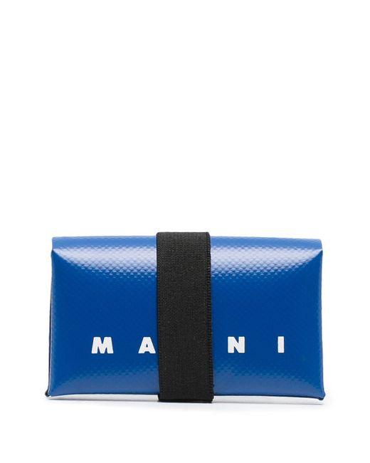 Marni Origami logo-print PVC wallet