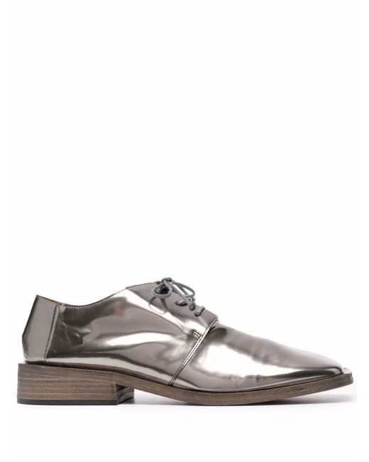 Marsèll metallic squared-toe shoes