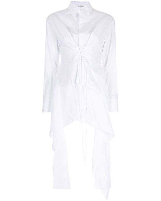 Yohji Yamamoto layered asymmetric shirt