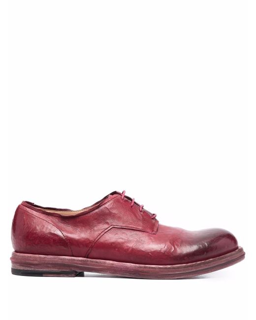 Uma Wang distressed-effect leather oxford shoes