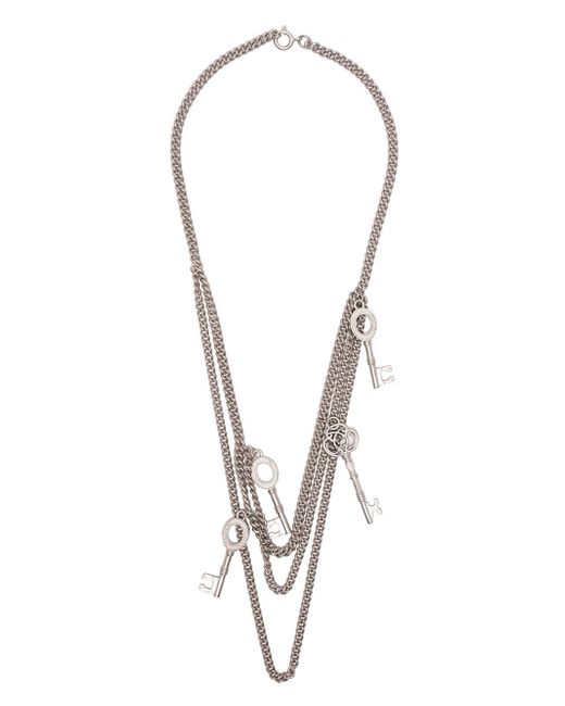 C2H4 key layered necklace