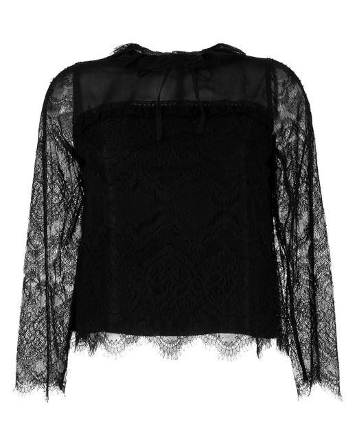 Shiatzy Chen lace panelled blouse