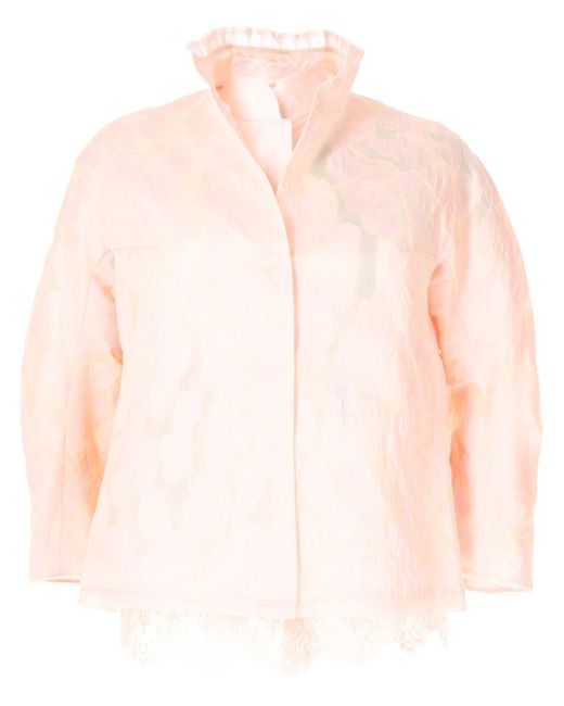 Shiatzy Chen layered jacquard jacket
