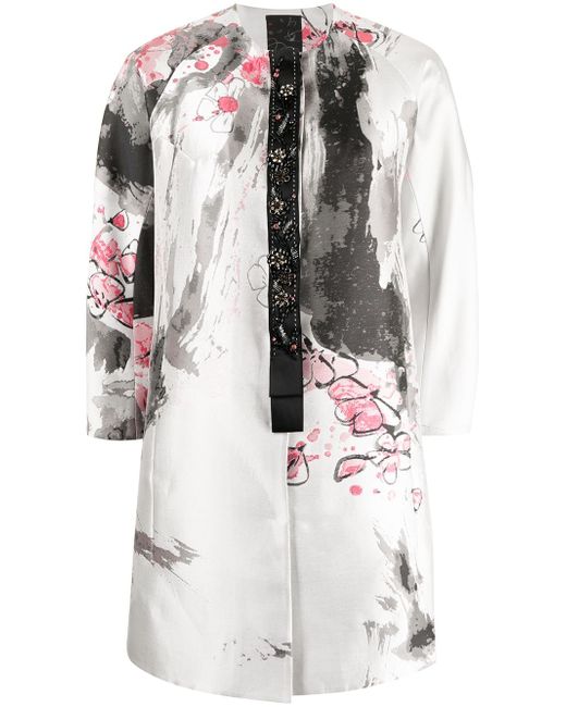 Shiatzy Chen jacquard printed coat