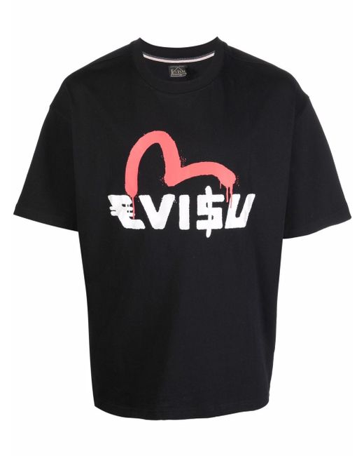 Evisu logo crew-neck T-shirt