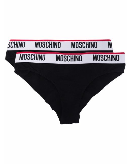 Moschino logo waistband briefs