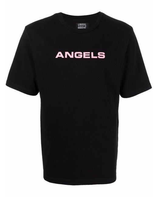 Liberal Youth Ministry Angels-print short-sleeve T-shirt