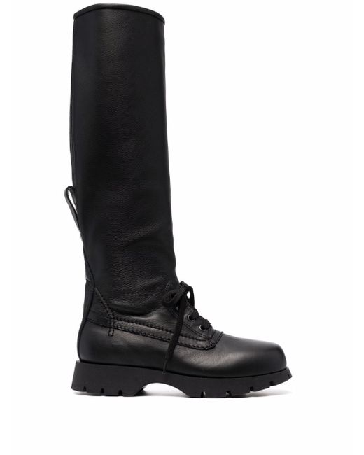 Jil Sander knee-high combat boots