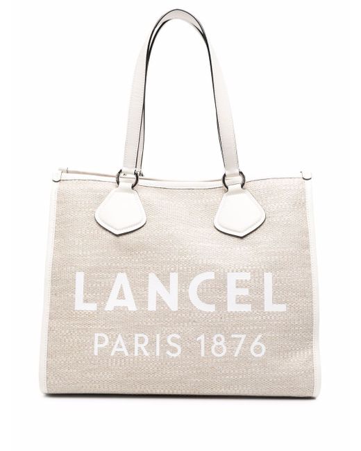 Lancel logo-print tote bag