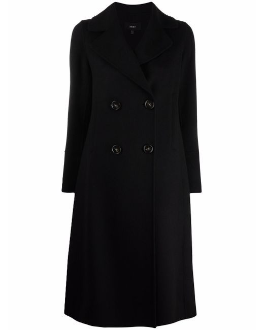 Arma notched-lapels wool double-breasted coat