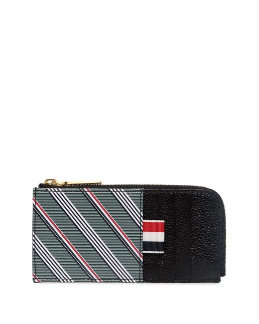 Thom Browne striped zip wallet