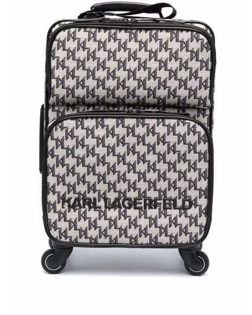 Karl Lagerfeld K/Monogram jacquard suitcase