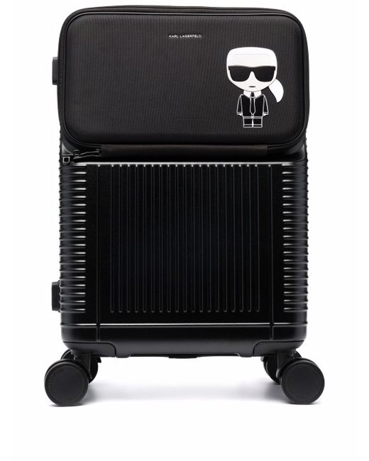 Karl Lagerfeld K/Ikonik four wheel suitcase