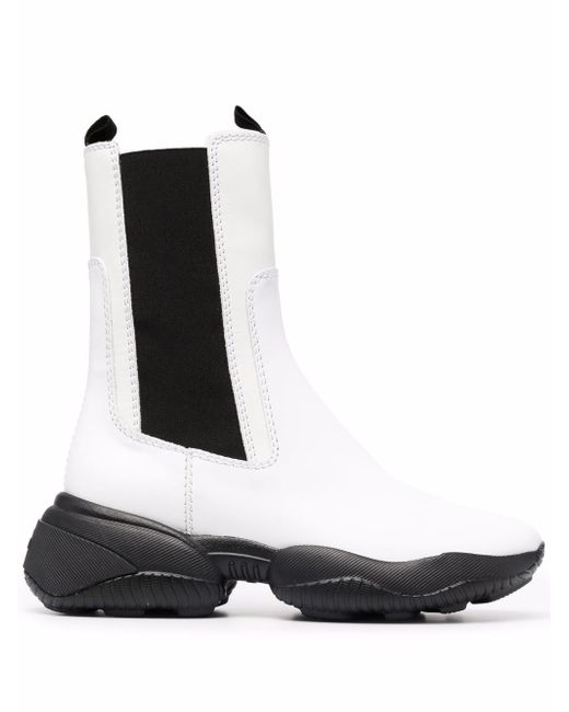 Hogan mid-calf leather boots