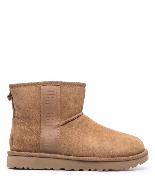Ugg logo-tape ankle boots