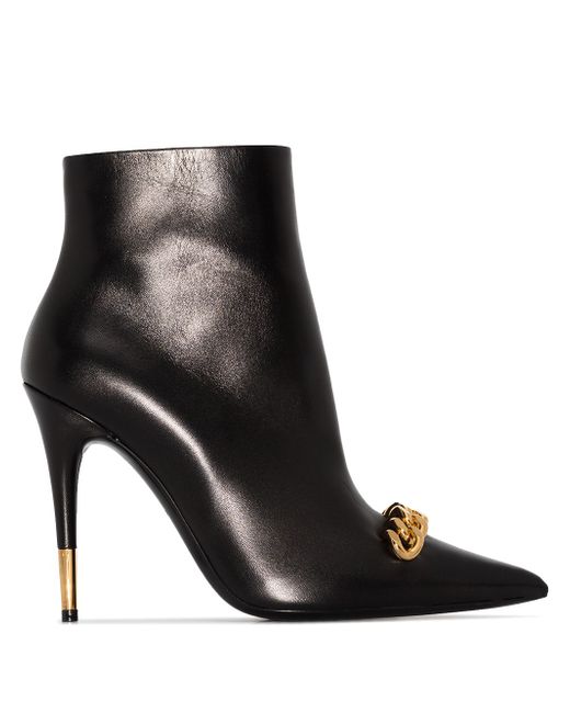 Tom Ford Iconic Chain 105mm ankle boots