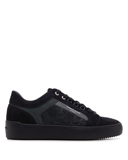 Android Homme snakeskin print low top sneakers