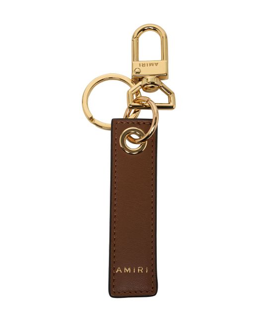 Amiri logo-print keyring