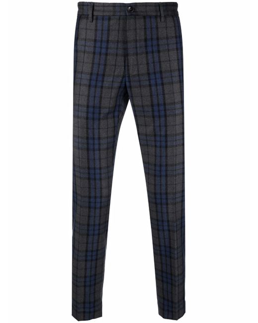 Incotex slim-fit checked trousers