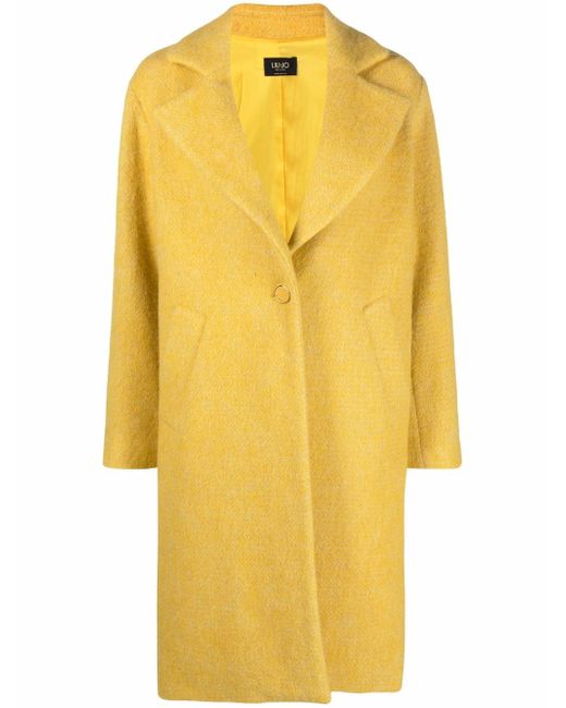 Liu •Jo single-breasted wool coat