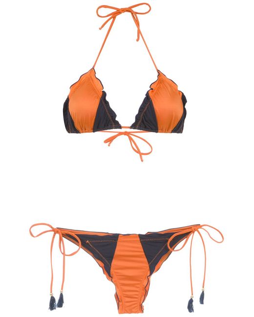 Brigitte panelled bikini set