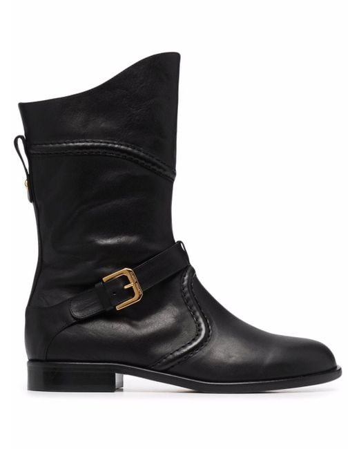 Alberta Ferretti side buckle-detail boots