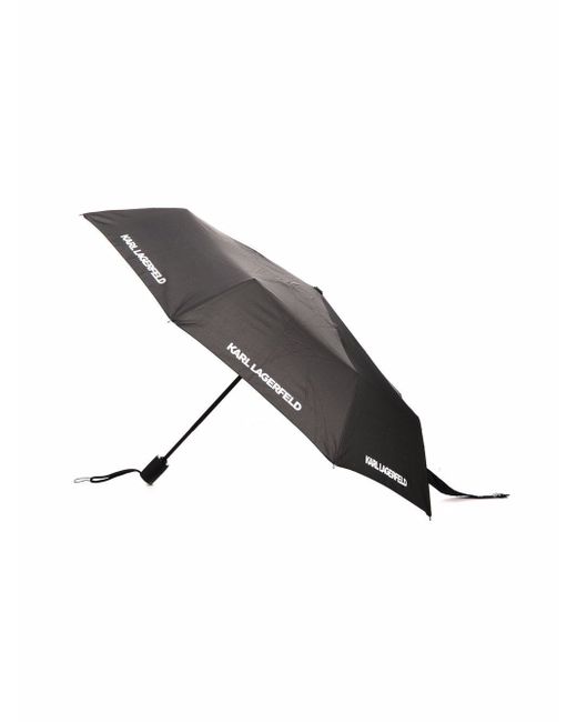Karl Lagerfeld logo-print umbrella