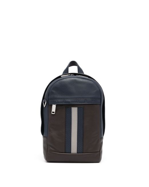 Bally embossed-logo backpack shoulder bag