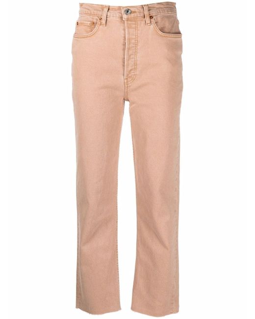Re/Done mid-rise straight-leg trousers