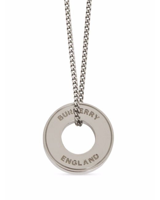 Burberry logo graphic necklace