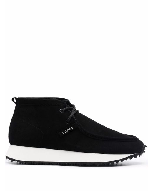 Leandro Lopes lace-up suede boots