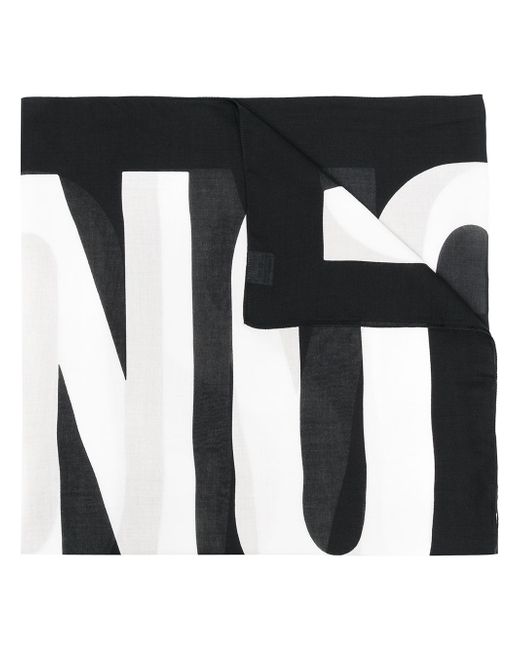 Moschino logo-print scarf
